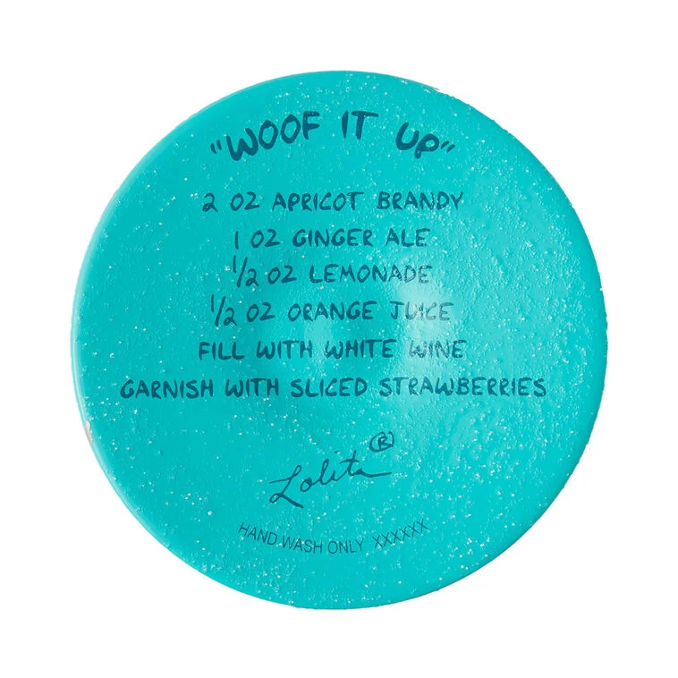 Lolita Woof It Up Handpainted Wine Glass, 15 Oz. 6 Lolita Woof It Up Handpainted Wine Glass, 15 Oz. - Image 4