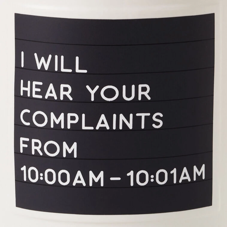 Hallmark Complaints Funny Mug, 16 Oz. 5 Hallmark Complaints Funny Mug, 16 Oz. - Image 3