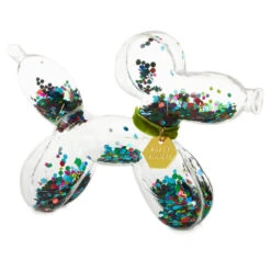 Hallmark Confetti-Filled Glass Balloon Dog