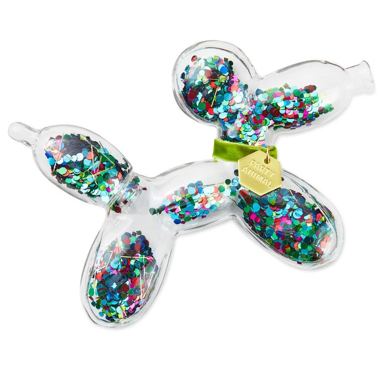 Hallmark Confetti-Filled Glass Balloon Dog 4 Hallmark Confetti-Filled Glass Balloon Dog - Image 2