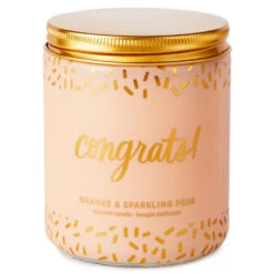 Hallmark Congrats! Scented Single-Wick Jar Candle, 7 Oz.