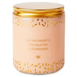 Hallmark Congrats! Scented Single-Wick Jar Candle, 7 Oz. -Hallmark Shop Congrats Orange and Pear Scented Jar Candle 1FCD1012 03