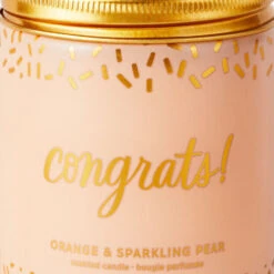 Hallmark Congrats! Scented Single-Wick Jar Candle, 7 Oz. -Hallmark Shop Congrats Orange and Pear Scented Jar Candle 1FCD1012 04
