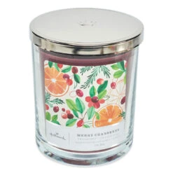 Merry Cranberry Scented 3-Wick Candle, 16 Oz.