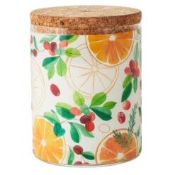 Hallmark Cranberry And Orange Peel Scented 2-Wick Jar Candle, 14.5 Oz.