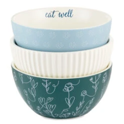 Hallmark DaySpring Give Thanks Ceramic Bowls, Set Of 3