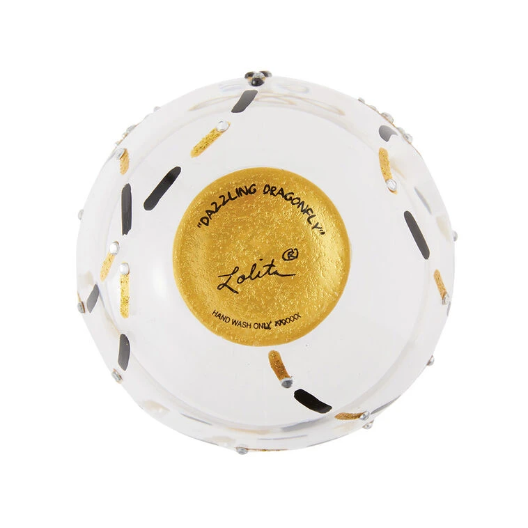 Lolita Dazzling Dragonfly Handpainted Stemless Wine Glass, 20 Oz. 5 Lolita Dazzling Dragonfly Handpainted Stemless Wine Glass, 20 Oz. - Image 3