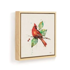 Dean Crouser Cardinal Wall Art, 12x12 -Hallmark Shop Dean Crouser Cardinal on Berry Branch Framed Art 1004610311 03