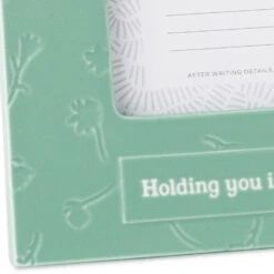 Hallmark Holding You In My Heart Picture Frame, 4x6 10 Hallmark Holding You In My Heart Picture Frame, 4x6 -Hallmark Shop Debossed Flowers on Turquoise 4x6 Picture Frame 1CAP1330 04
