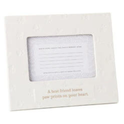 Hallmark A Best Friend Leaves Paw Prints Picture Frame, 4x6