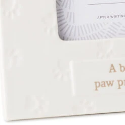 Hallmark A Best Friend Leaves Paw Prints Picture Frame, 4x6 -Hallmark Shop Debossed Paw Prints Pet Remembrance 4x6 Picture Frame 1CAP1331 04