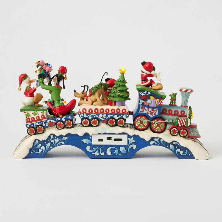 Enesco Jim Shore Mickey Mouse And Friends Light-Up Musical Train Figurine, 8.64" 5 Enesco Jim Shore Mickey Mouse And Friends Light-Up Musical Train Figurine, 8.64" - Image 3