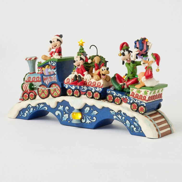 Enesco Jim Shore Mickey Mouse And Friends Light-Up Musical Train Figurine, 8.64" 7 Enesco Jim Shore Mickey Mouse And Friends Light-Up Musical Train Figurine, 8.64" - Image 5