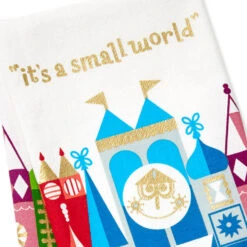 Hallmark Disney It's A Small World Tea Towel, 18x26 -Hallmark Shop Disney Its a Small World Tea Towel 1DYG2121 03