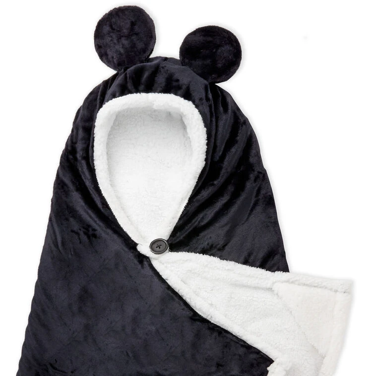 Hallmark Disney Mickey Mouse Hooded Blanket With Mouse Ears 7 Hallmark Disney Mickey Mouse Hooded Blanket With Mouse Ears - Image 5