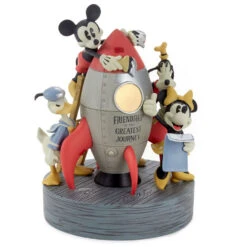 Hallmark Disney Mickey Mouse And Friends Rocket Figurine With Light -Hallmark Shop Disney Mickey Mouse and Friends Rocket Figurine With Light 1DYG2106 04