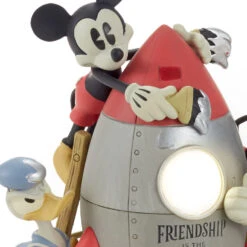Hallmark Disney Mickey Mouse And Friends Rocket Figurine With Light -Hallmark Shop Disney Mickey Mouse and Friends Rocket Figurine With Light 1DYG2106 05