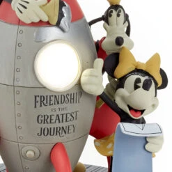 Hallmark Disney Mickey Mouse And Friends Rocket Figurine With Light -Hallmark Shop Disney Mickey Mouse and Friends Rocket Figurine With Light 1DYG2106 06