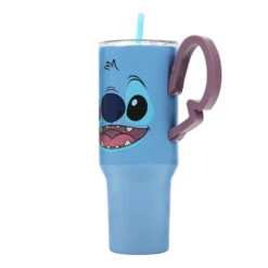 Bioworld Disney Stitch Insulated Tumbler With Handle, 40 Oz. -Hallmark Shop Disney Stitch Insulated Stainless Steel Tumbler WAA6XYJDSCPP00 04