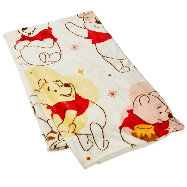 Hallmark Disney Winnie The Pooh Throw Blanket, 50x60 3 Hallmark Disney Winnie The Pooh Throw Blanket, 50x60