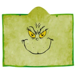 Hallmark Dr. Seuss's How The Grinch Stole Christmas!™ Grinch Hooded Blanket, 70x50