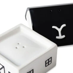 Hallmark Yellowstone Dutton Ranch Barn Stacked Salt And Pepper Shaker Set 9 Hallmark Yellowstone Dutton Ranch Barn Stacked Salt And Pepper Shaker Set -Hallmark Shop Dutton Ranch Barn Stacked Salt and Pepper Shakers 1PCL1078 04