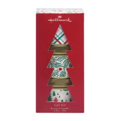 Festive Holiday Scented Candle Tins, 3-Pack 13 Festive Holiday Scented Candle Tins, 3-Pack -Hallmark Shop Festive Holiday Candle Tins HMTINSET 05