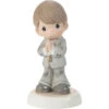 Precious Moments My First Communion Brunette Boy Figurine, 5.1" -Hallmark Shop First Communion Boy With Brown Hair Figurine 242016E 01
