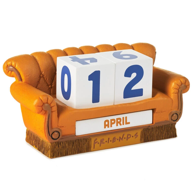 Hallmark Friends Orange Couch Perpetual Calendar 3 Hallmark Friends Orange Couch Perpetual Calendar