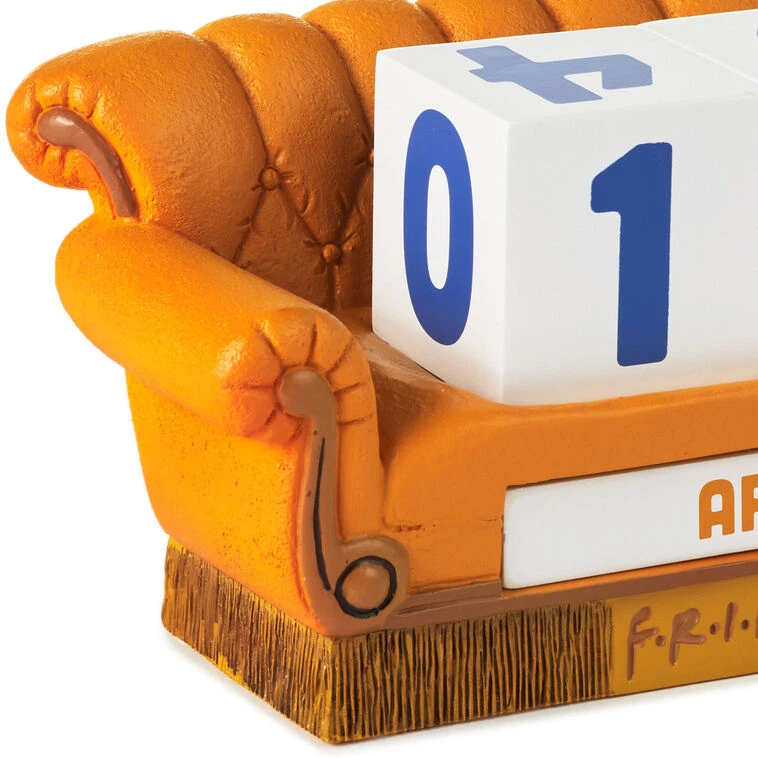 Hallmark Friends Orange Couch Perpetual Calendar 6 Hallmark Friends Orange Couch Perpetual Calendar - Image 4