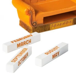 Hallmark Friends Orange Couch Perpetual Calendar 12 Hallmark Friends Orange Couch Perpetual Calendar -Hallmark Shop Friends Orange Couch Perpetual Calendar 1PCL1049 05