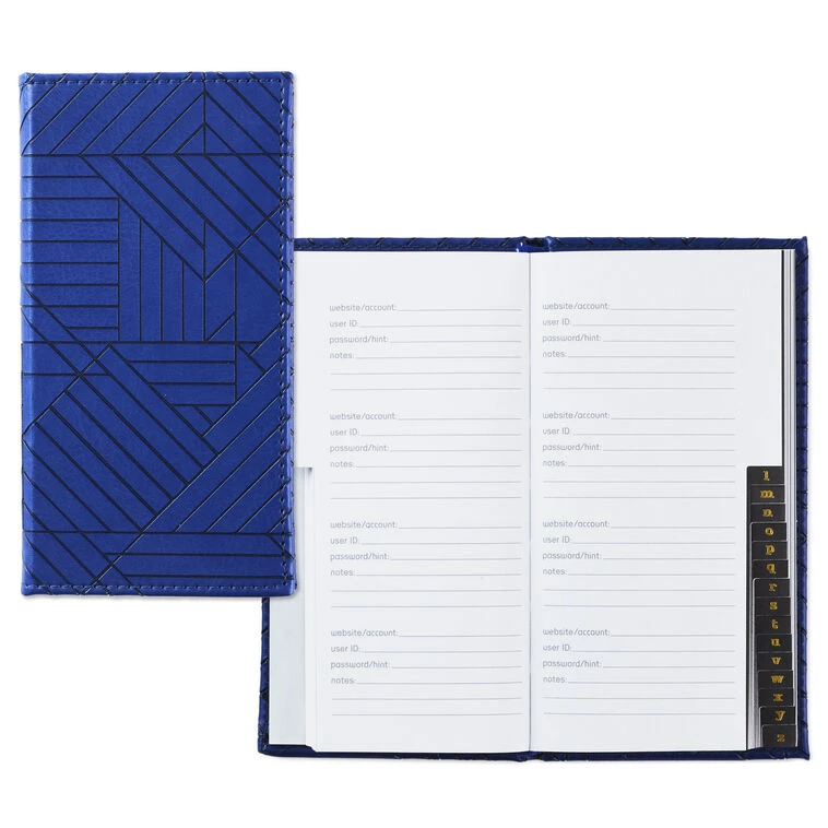 Hallmark Geometric Navy Password Keeper 4 Hallmark Geometric Navy Password Keeper - Image 2