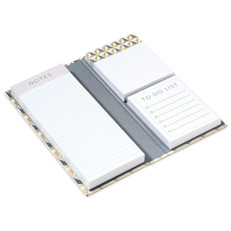 Hallmark Blush, Pink And Gray Geometric Folio And Memo Pad Set 4 Hallmark Blush, Pink And Gray Geometric Folio And Memo Pad Set - Image 2