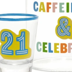 Hallmark Glass 21st Birthday Mug And Shot Glass Bundle 8 Hallmark Glass 21st Birthday Mug And Shot Glass Bundle -Hallmark Shop Glass 21st Birthday Mug and Shot Glass Bundle 1BIR1301 03