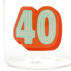 Hallmark Glass 40th Birthday Mug, 17.5 Oz. -Hallmark Shop Glass 40th Birthday Mug 1BIR1276 03