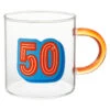 Hallmark Glass 50th Birthday Mug, 17.5 Oz. -Hallmark Shop Glass 50th Birthday Mug 1BIR1277 01