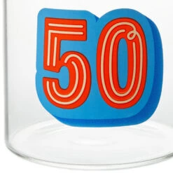 Hallmark Glass 50th Birthday Mug, 17.5 Oz. -Hallmark Shop Glass 50th Birthday Mug 1BIR1277 03