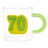 Hallmark Glass 70th Birthday Mug, 17.5 Oz. -Hallmark Shop Glass 70th Birthday Mug 1BIR1279 01