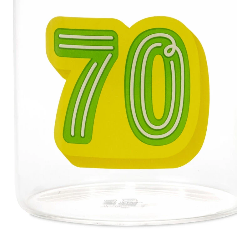 Hallmark Glass 70th Birthday Mug, 17.5 Oz. 5 Hallmark Glass 70th Birthday Mug, 17.5 Oz. - Image 3