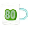 Hallmark Glass 80th Birthday Mug, 17.5 Oz. -Hallmark Shop Glass 80th Birthday Mug 1BIR1280 01