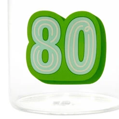 Hallmark Glass 80th Birthday Mug, 17.5 Oz. -Hallmark Shop Glass 80th Birthday Mug 1BIR1280 03