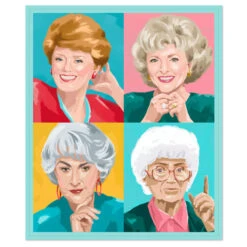 Hallmark The Golden Girls Portrait Blanket, 50x60 -Hallmark Shop Golden Girls Characters Blanket 1GOL1050 02