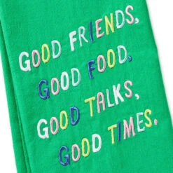 Hallmark Good Friends, Food, Talks And Times Tea Towel, 18x26 -Hallmark Shop Good Things List Kitchen Towel 1SNN1212 03