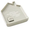 Hallmark House-Shaped Trinket Dish With Token -Hallmark Shop Gray HouseShaped Trinket Dish With Token 1BIT2001 01