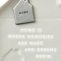 Hallmark House-Shaped Trinket Dish With Token -Hallmark Shop Gray HouseShaped Trinket Dish With Token 1BIT2001 05