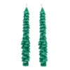 Green Tree Taper Candles, Set Of 2 -Hallmark Shop Green Branches Taper Candle Set HMTAPER4 01