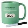 Hallmark Promoted To Grandparent Personalizable Mug With Marker, 13.5 Oz. -Hallmark Shop Green Mug for New Grandparent With Area to Add Date 1BBY5003 01