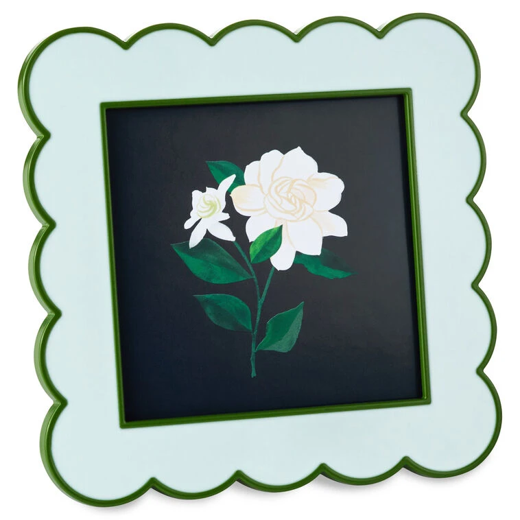 Hallmark Green And Light Blue Scalloped Square Picture Frame, 4x4 3 Hallmark Green And Light Blue Scalloped Square Picture Frame, 4x4