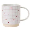 Hallmark Love Grid Pattern Mug, 16 Oz. -Hallmark Shop Grid Pattern With Hearts Mug 1MUG3631 01