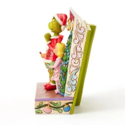 Enesco Jim Shore Grinch And Friends Light-Up Storybook Figurine, 6.2" -Hallmark Shop Grinch Max Cindy Lou Lighted Storybook Figurine 6017056 05